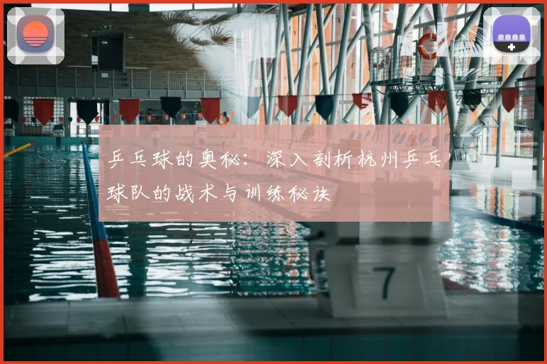乒乓球的奥秘：深入剖析杭州乒乓球队的战术与训练秘诀